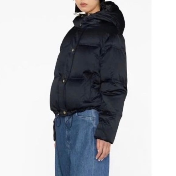 Ralph Lauren Satin Down Oversized Coat Jacket Black Size 1X - Picture 3 of 5